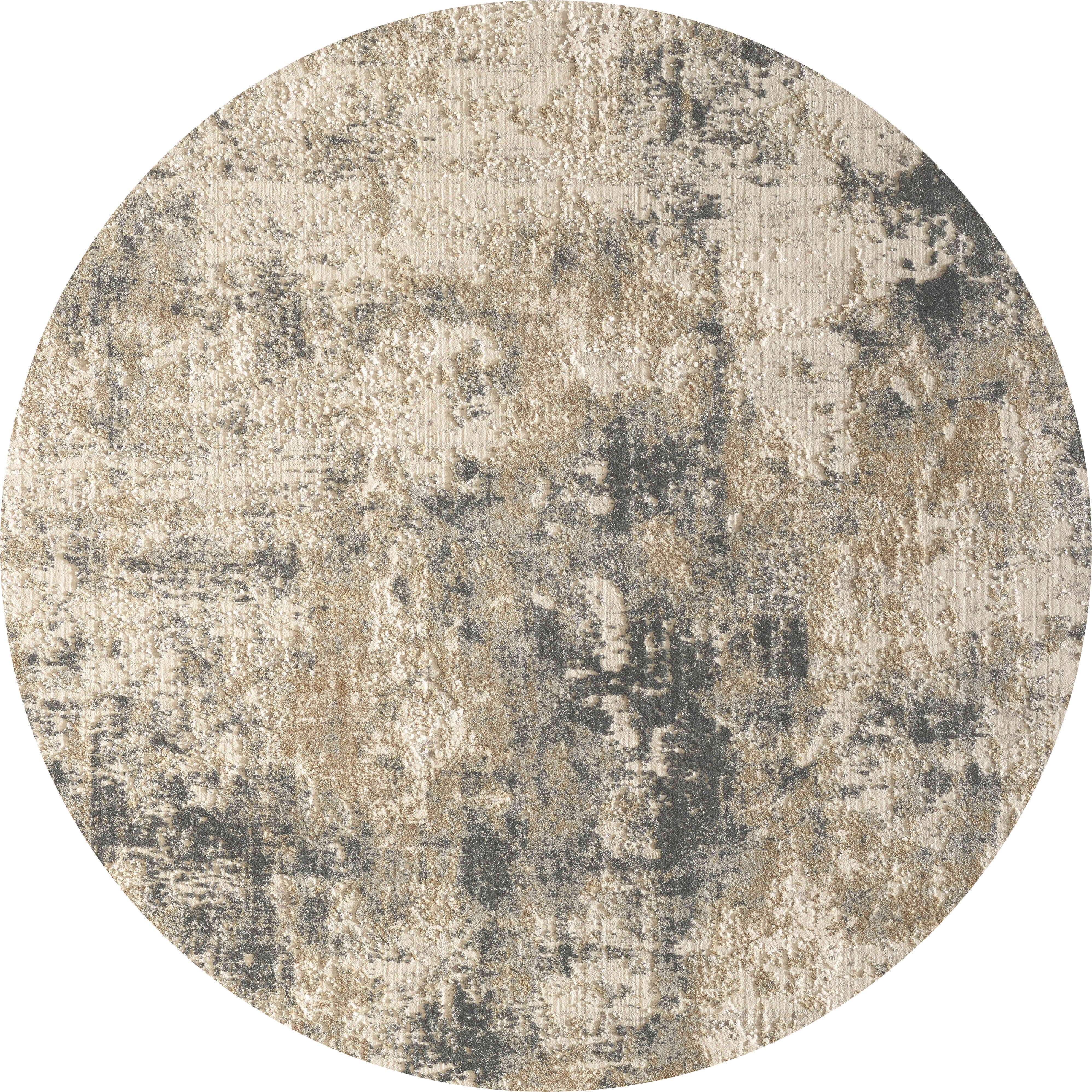 Dynamic Rugs Area Rugs Dynamic Quartz 27031-180 Ivory/Gold/Grey  Viscose/Polyester 53 Sizes Available