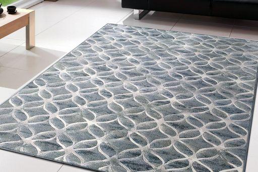 Dynamic Rugs Area Rugs Eclipse Area Rugs 63396-5666 Blue Unique Area Rug Shapes 37 Sizes