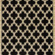 Dynamic Rugs Stair Runners Yazd 2816-090 Black Stair Runner and Matching Area Rugs