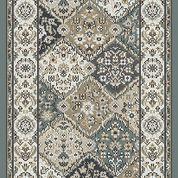 Dynamic Rugs Stair Runners Yazd 8471-510 Lt Grey Stair Runner and Matching Area Rugs