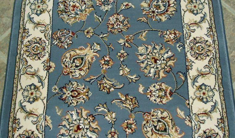 Dynamic Stair Runner Ancient Garden Blue Stair Runners 57365-5464-26 inch-Sold By the Foot