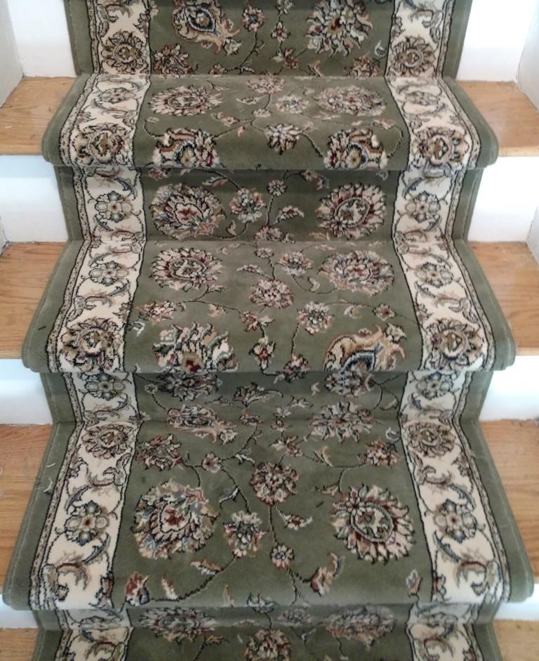 Dynamic Stair Runner Ancient Garden Green Stair Runner 57365-4464 - 26 inch Sold By the Foot