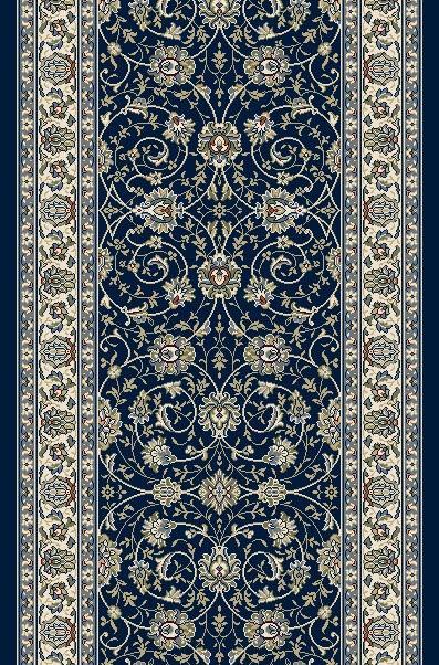 Dynamic Stair Runner Ancient Garden Navy Stair Runner 57120-3464 - 31 inch  Sold By the Foot