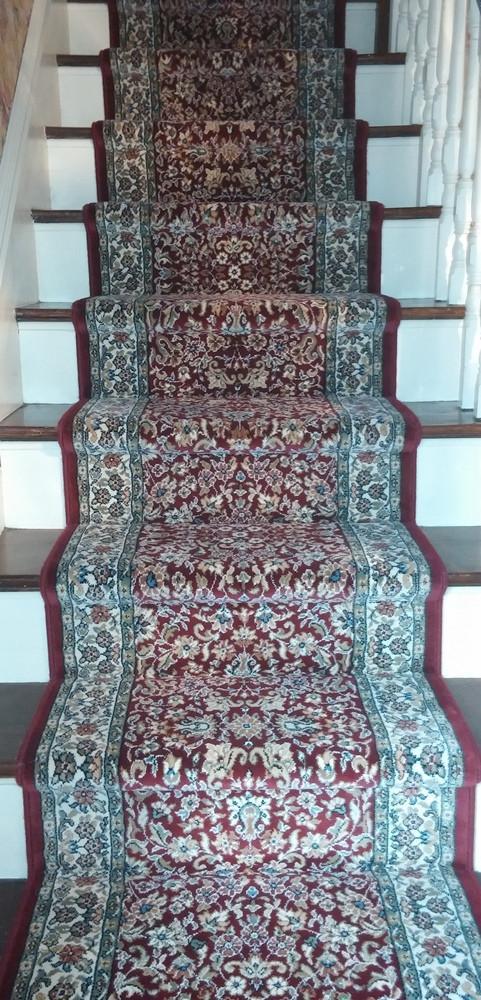 Dynamic Stair Runner Ancient Garden Red Stair Runner 57078-1414 - 26 inch Sold By the Foot