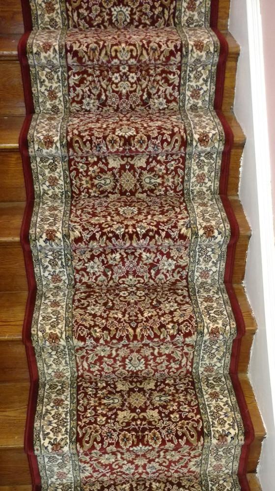 Dynamic Stair Runner Ancient Garden Red Stair Runner 57078-1414 - 26 inch Sold By the Foot