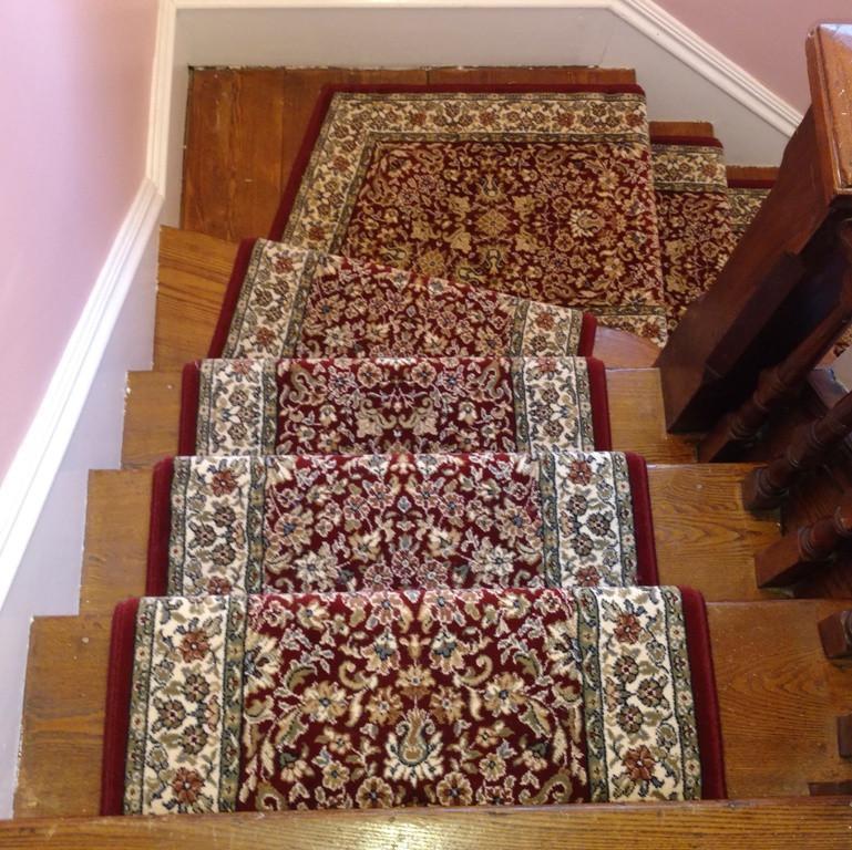 Dynamic Stair Runner Ancient Garden Red Stair Runner 57078-1414 - 26 inch Sold By the Foot