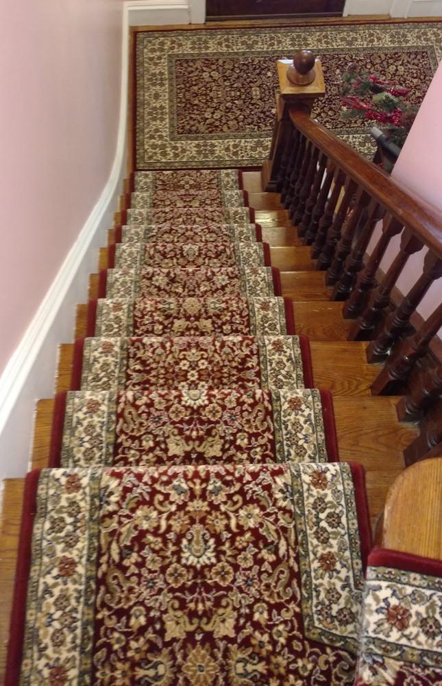 Dynamic Stair Runner Ancient Garden Red Stair Runner 57078-1414 - 26 inch Sold By the Foot
