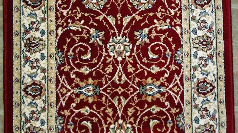 Dynamic Stair Runner Ancient Garden Red Stair Runner  57120-1464 - 26 inch Sold By the Foot