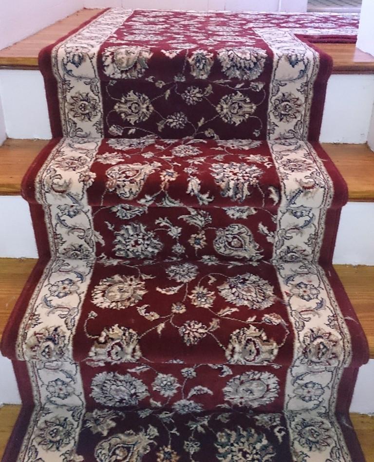 Dynamic Stair Runner Ancient Garden Red Stair Runner 57365-1464 - 31 inch Sold By the Foot