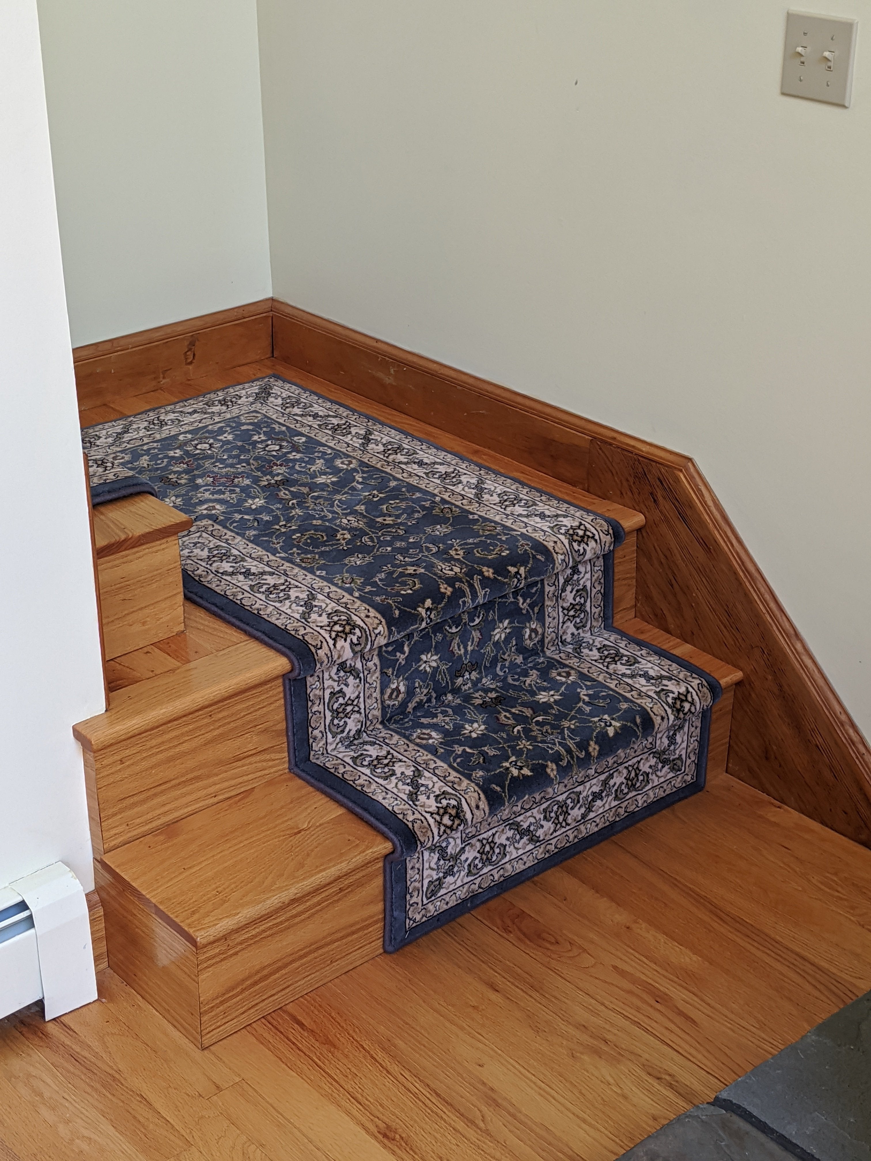 Dynamic Stair Runner Brilliant Blue Stair Runner 72284-920 - 26 and 33 Inch Sold By the Foot