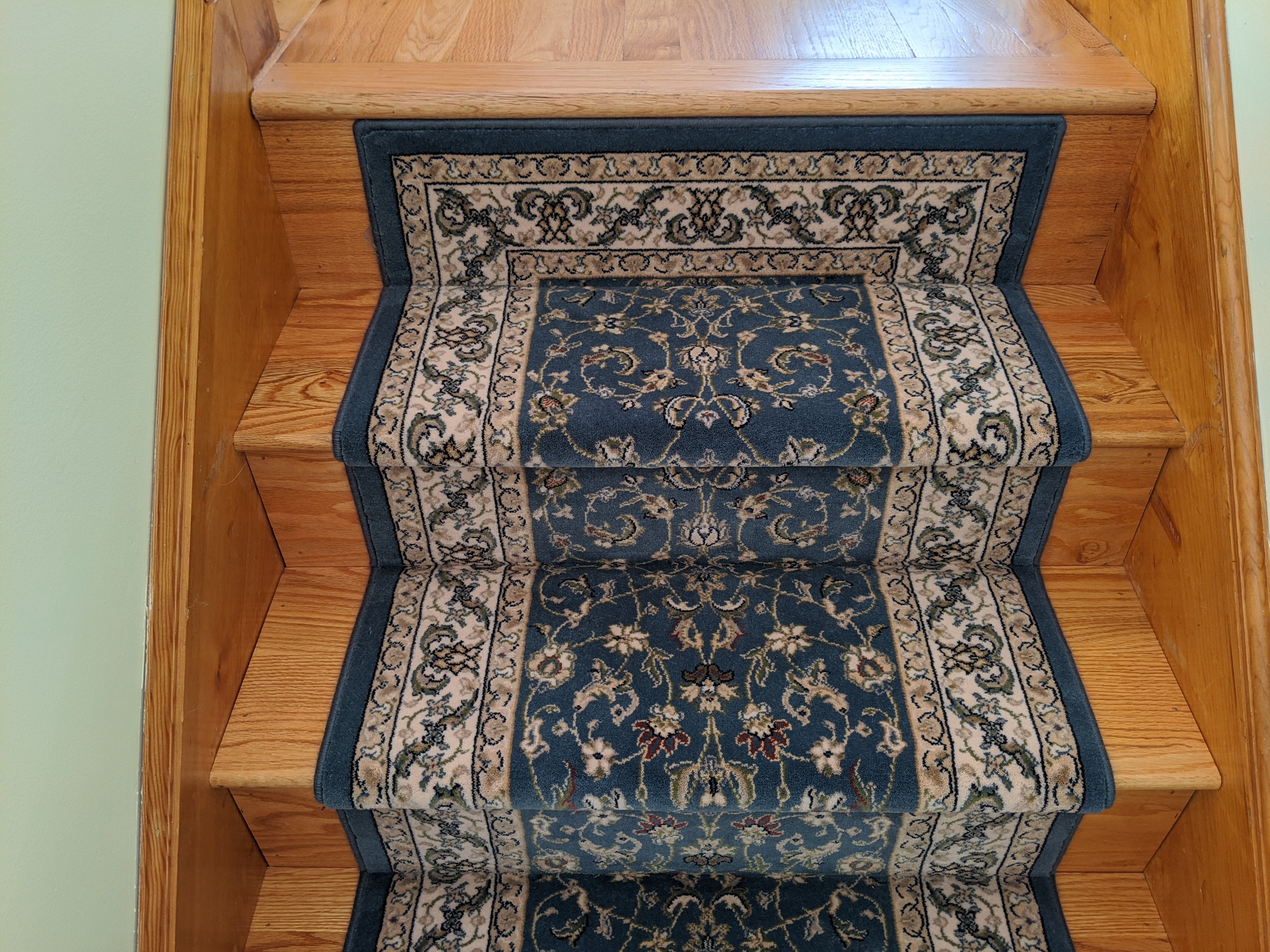 Dynamic Stair Runner Brilliant Blue Stair Runner 72284-920 - 26 and 33 Inch Sold By the Foot