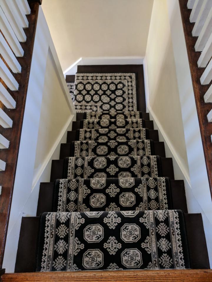 Dynamic Stair Runners Ancient Garden Black Stair Runner 26 In Width Sold By The Foot 57102-3636