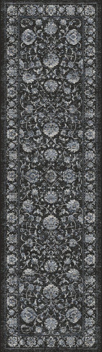 Dynamic Stair Runners Ancient Garden Charcoal Stair Runner 57126-3636-26 and 31 inch 