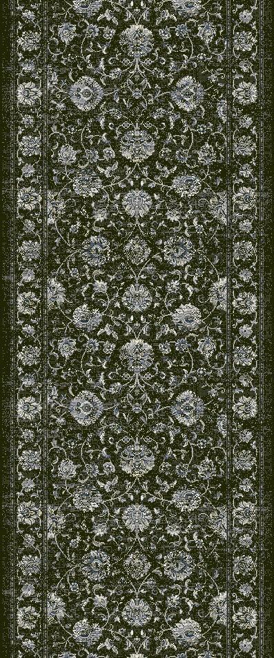 Dynamic Stair Runners Ancient Garden Charcoal Stair Runner 57126-3636 - 31 inch Sold By the Foot