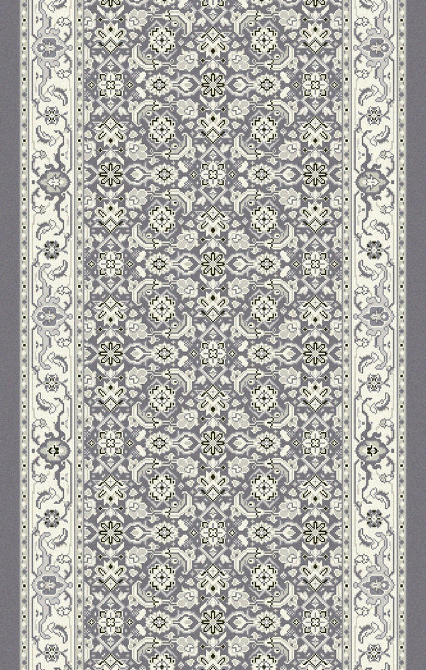 Dynamic Stair Runners Ancient Garden Grey Stair Runner 57011-5666 31in Width Sold By The Foot
