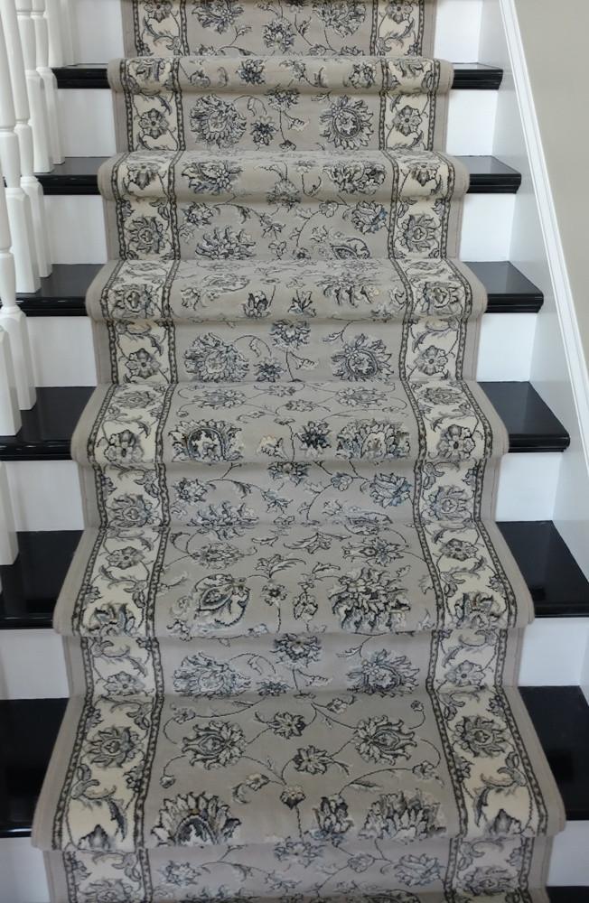 Dynamic Stair Runners Ancient Garden Grey Stair Runner 57365-9666 - 26 inch Sold By the Foot