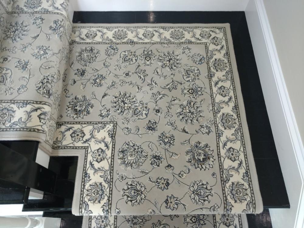 Dynamic Stair Runners Ancient Garden Grey Stair Runner 57365-9666 - 26 inch Sold By the Foot