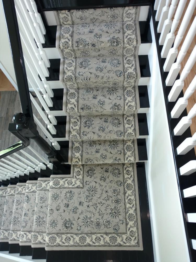 Dynamic Stair Runners Ancient Garden Grey Stair Runner 57365-9666 - 26 inch Sold By the Foot