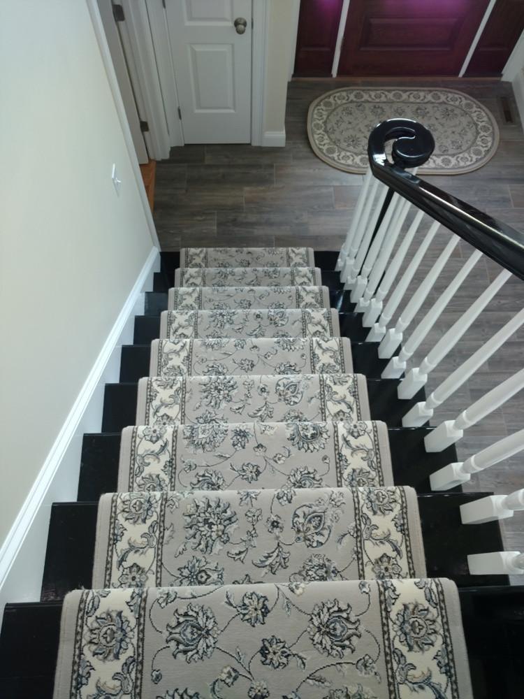 Dynamic Stair Runners Ancient Garden Grey Stair Runner 57365-9666 - 26 inch Sold By the Foot