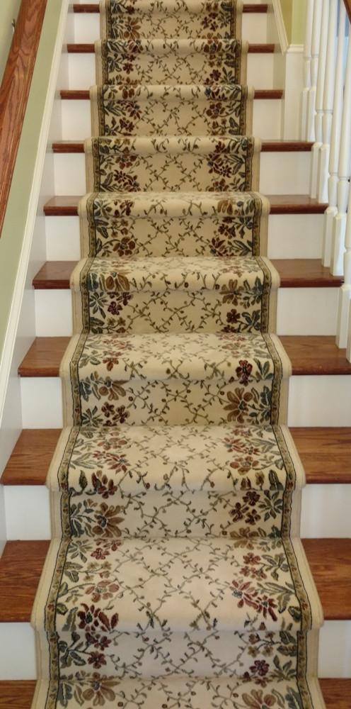 Dynamic Stair Runners Ancient Garden Ivory Stair Runner 57084-6464 - 26 inch Sold By the Foot