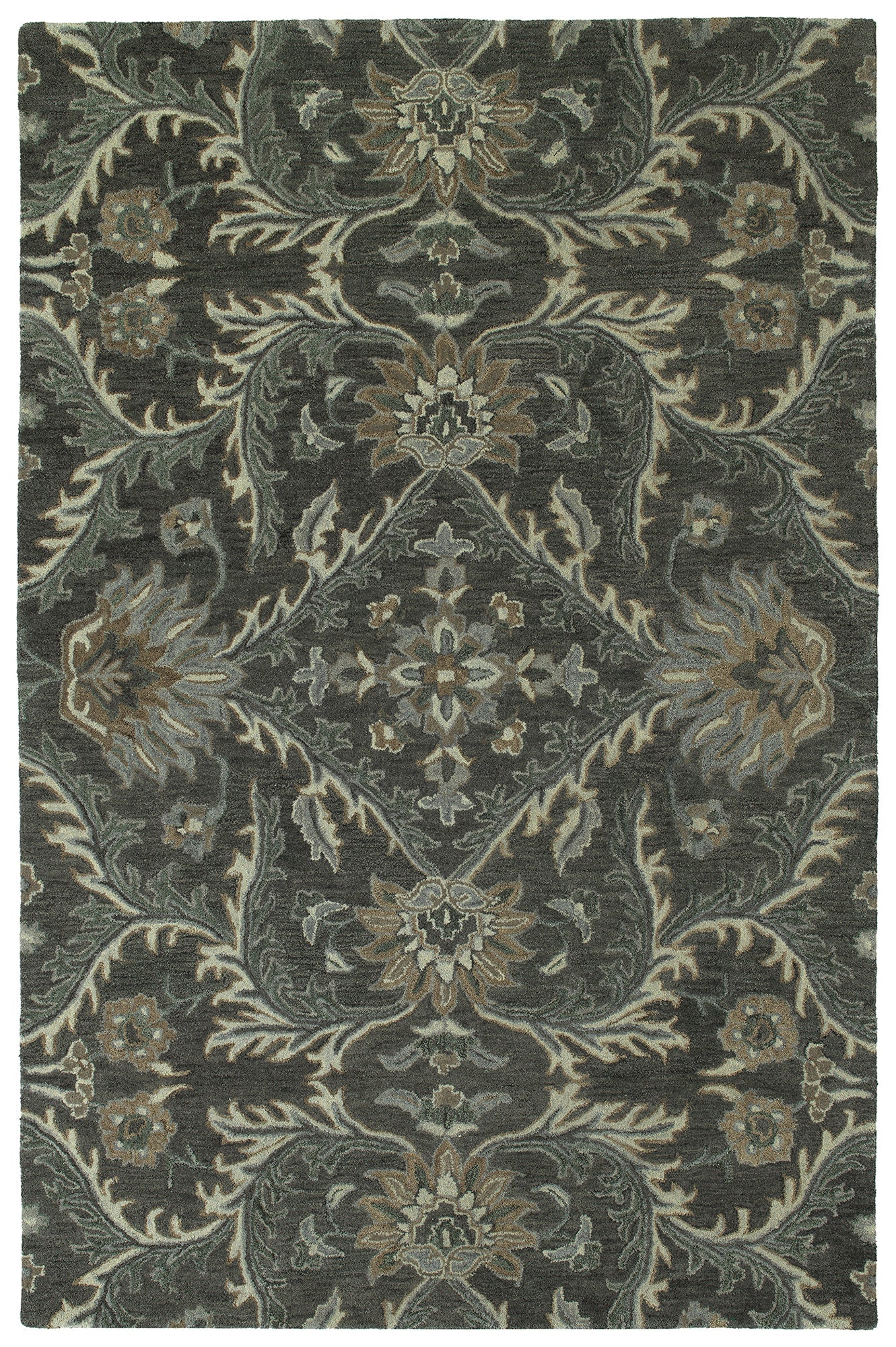 Kaleen Area Rugs Amaranta Area Rug AMA-01-38 Charcoal 7 Sizes 100% Wool