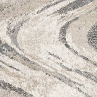 Kas Rugs Area Rugs Hue Area Rugs 4752 Natural Groove Beige-Grey In 16 Sizes