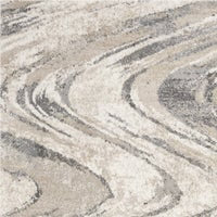 Kas Rugs Area Rugs Hue Area Rugs 4752 Natural Groove Beige-Grey In 16 Sizes