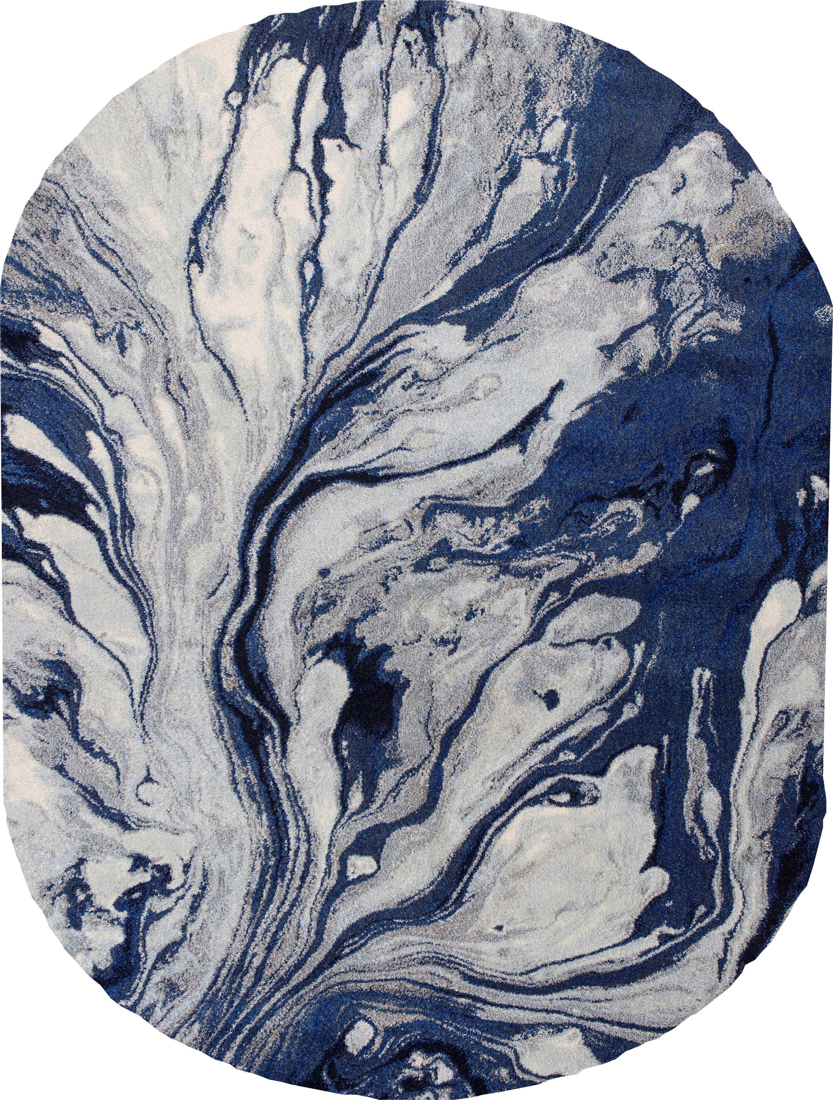 Kas Rugs Area Rugs Illusions 6201 Watercolors Blue Area Rugs In 37 Sizes From Turkey