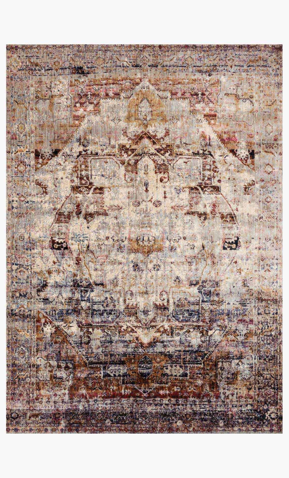 rectangle loloi area rugs 2.7 x 4 Anastasia Area Rugs By Loloi Rugs AF-08 Slate-Multi in 15 Sizes