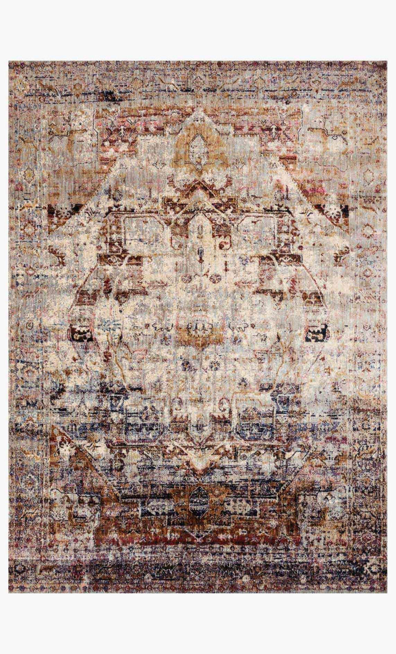rectangle loloi area rugs 2.7 x 4 Anastasia Area Rugs By Loloi Rugs AF-08 Slate-Multi in 15 Sizes
