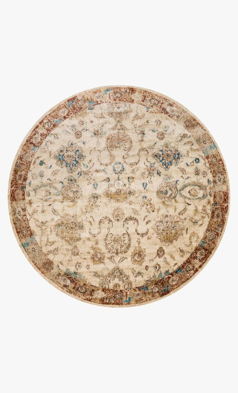 Round loloi Rugs area rugs Anastasia Area Rugs By Loloi Rugs AF-04 Ivory-Rust 15 Sizes Available