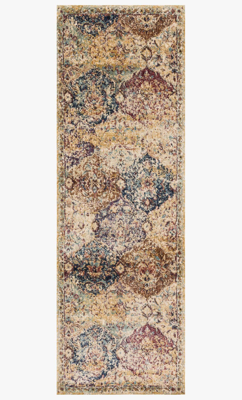 Finished Runner loloi Rugs area rugs Anastasia Area Rugs By Loloi Rugs AF-12 Ivory-Multi in 15 Sizes