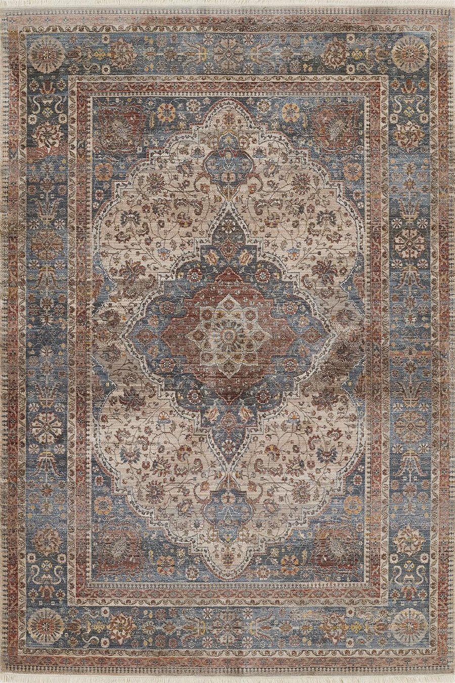 Momeni Area Rugs 5x7.9 Izmir Area Rug IZ-06 Multi 7 Sizes in Polyester From Momeni