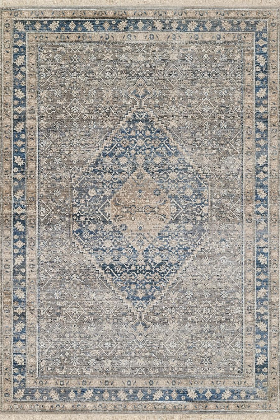 Momeni Area Rugs Izmir Area Rug IZ-03 Blue 7 Sizes in Polyester From Momeni