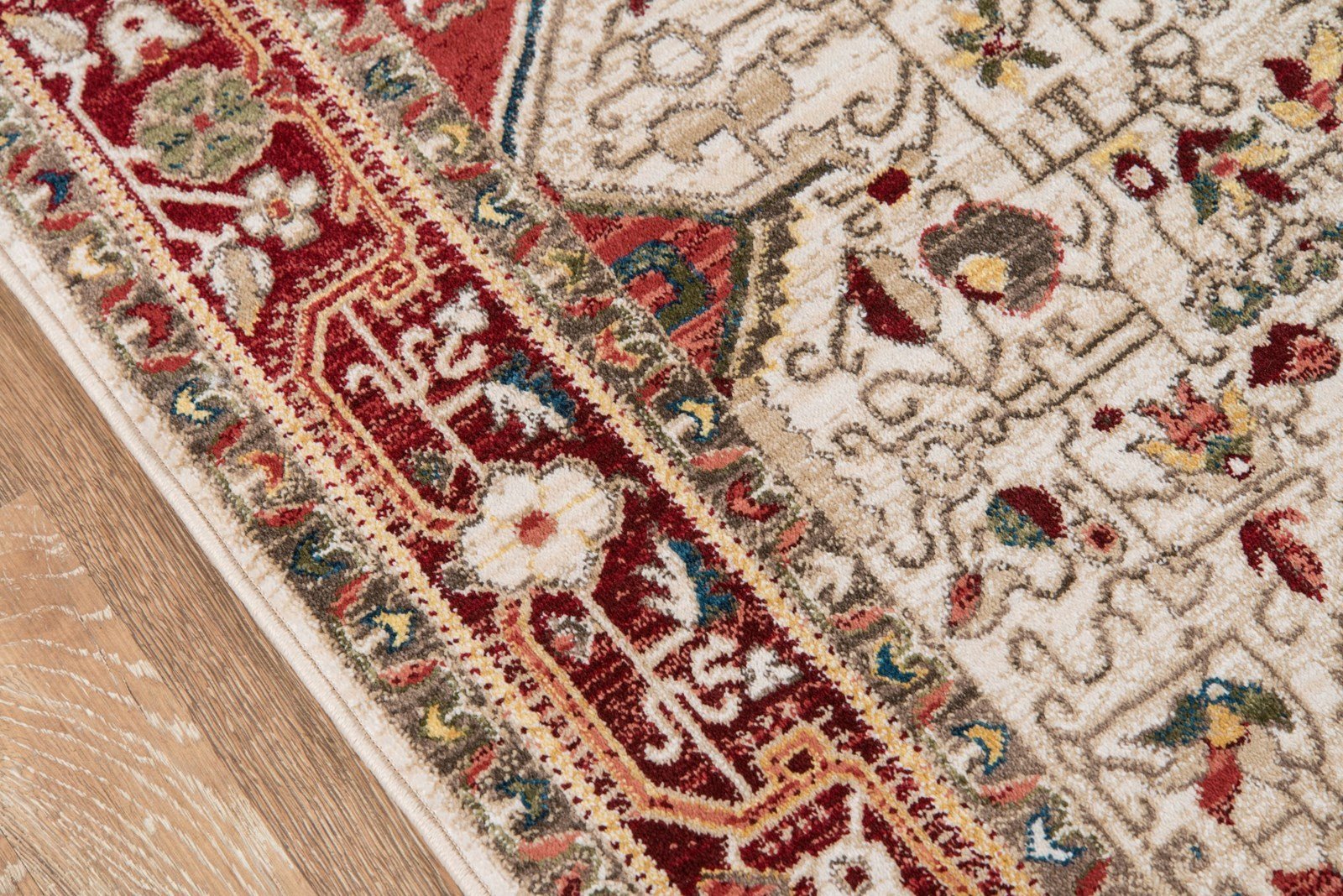 Lenox Area Rugs LE-02 Red 100% Poly Product of Turkey