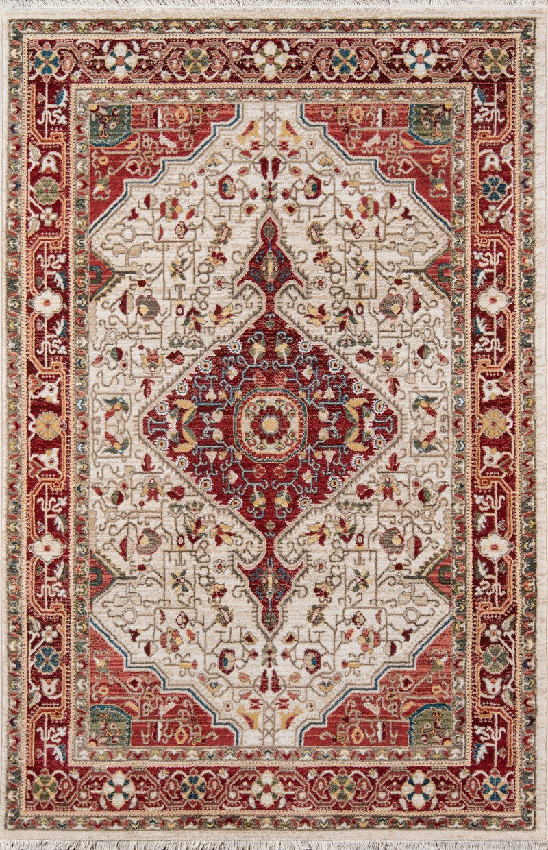 Lenox Area Rugs LE-02 Red 100% Poly Product of Turkey