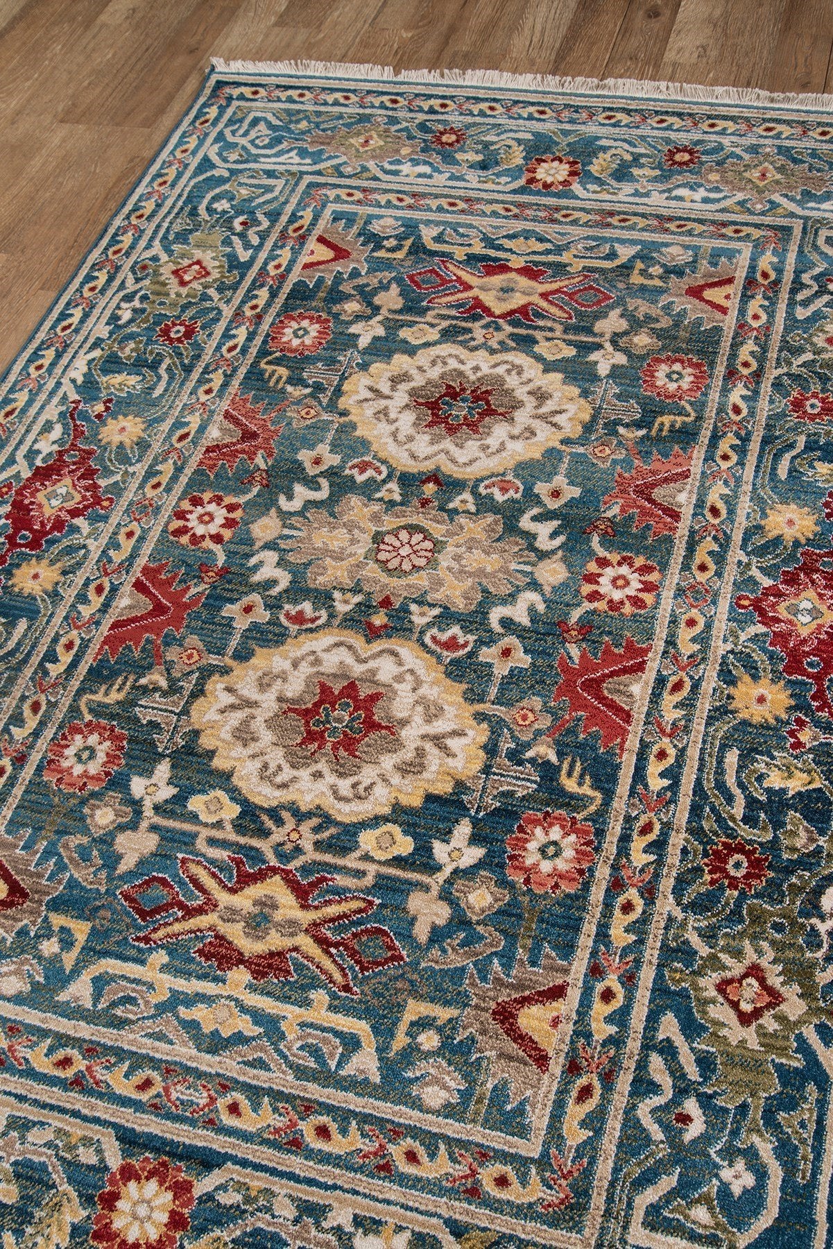 Lenox Area Rugs LE-03 Blue 100% Poly Product of Turkey