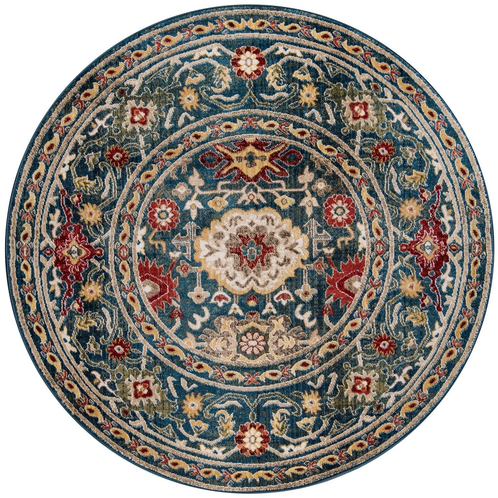 Lenox Area Rugs LE-03 Blue 100% Poly Product of Turkey