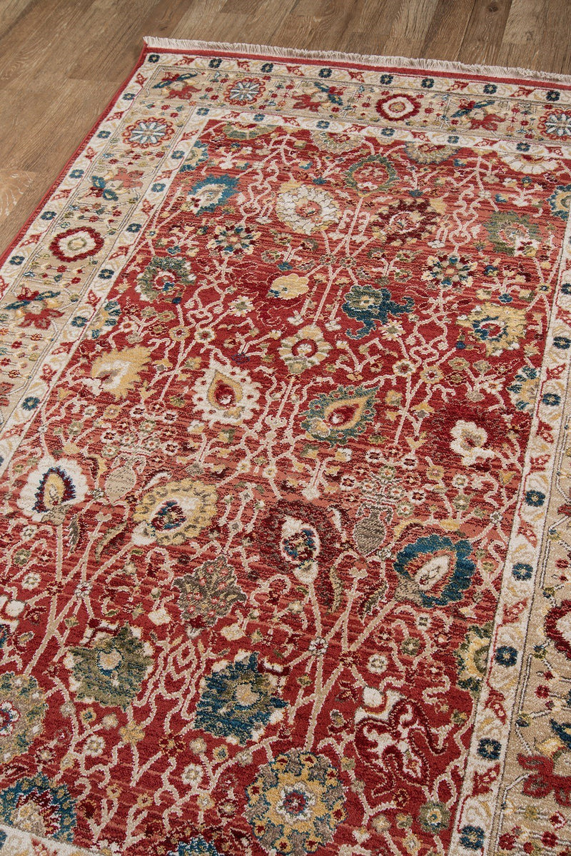 Lenox Area Rugs LE-04 Red 100% Poly Product of Turkey