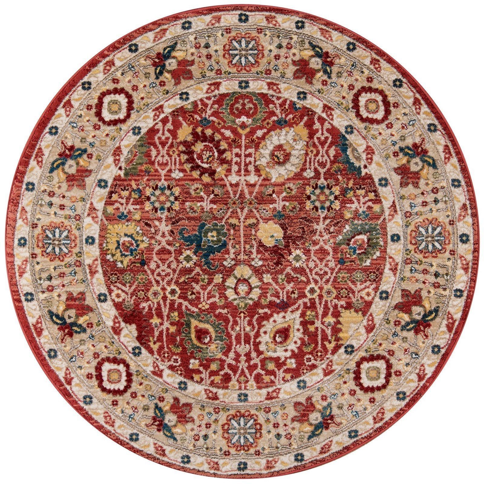 Lenox Area Rugs LE-04 Red 100% Poly Product of Turkey