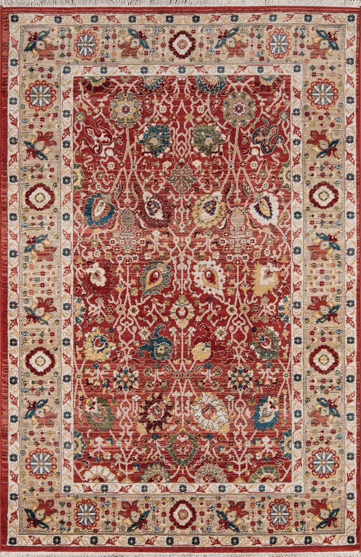 Lenox Area Rugs LE-04 Red 100% Poly Product of Turkey