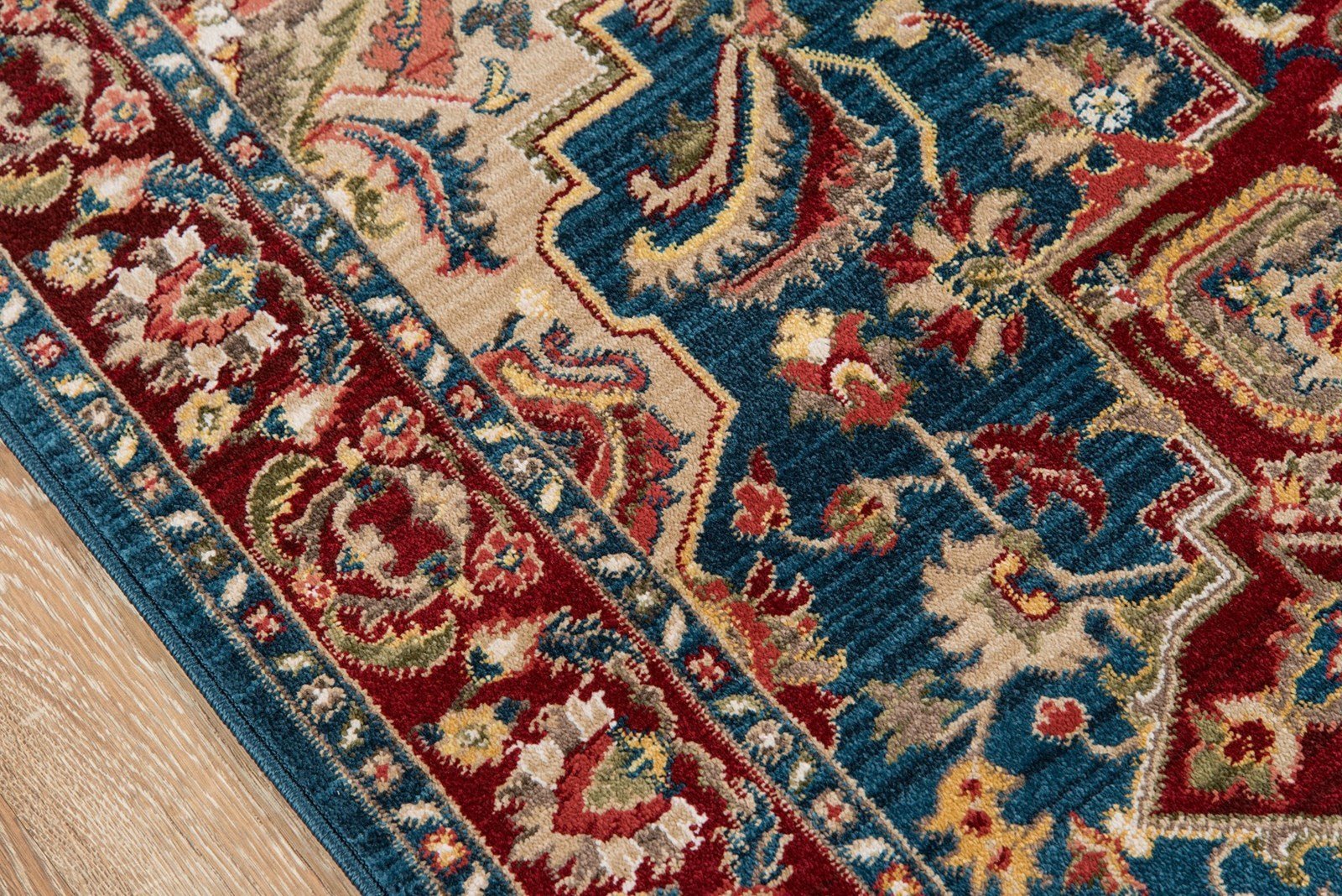 Lenox Blue Area Rugs LE-01 100% Poly Product of Turkey