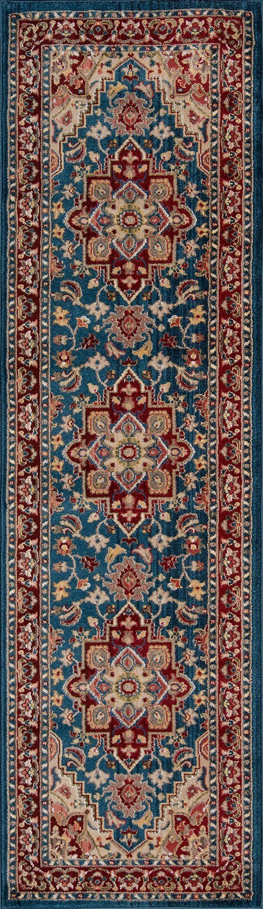 Lenox Blue Area Rugs LE-01 100% Poly Product of Turkey