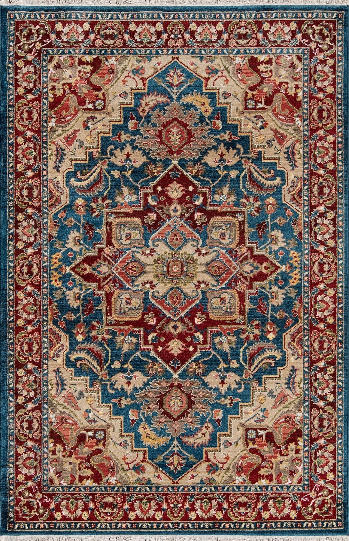 Lenox Blue Area Rugs LE-01 100% Poly Product of Turkey