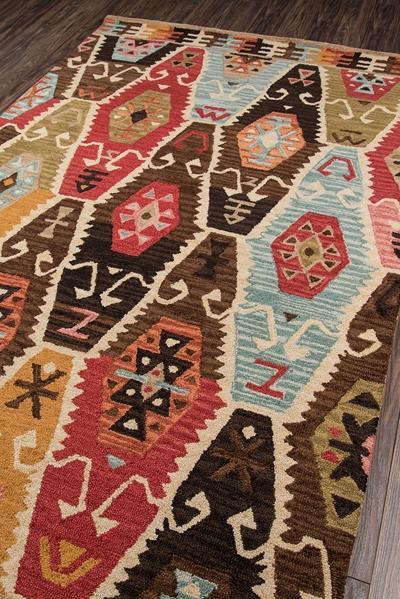 Momeni Area Rugs Tangier Area Rugs Tan-02 Red 100% Wool Hand Hooked From India