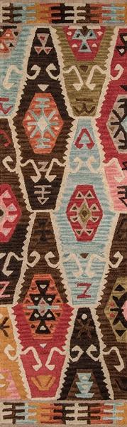 Momeni Area Rugs Tangier Area Rugs Tan-02 Red 100% Wool Hand Hooked From India