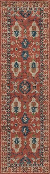 Momeni Area Rugs Tangier Area Rugs Tan-03 Red 100% Wool Hand Hooked From India