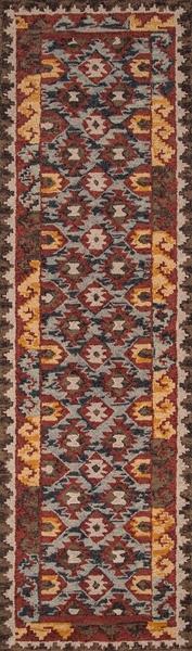 Momeni Area Rugs Tangier Area Rugs Tan-07 Red 100% Wool Hand Hooked From India