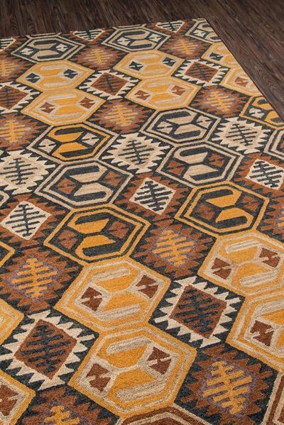 Momeni Area Rugs Tangier Area Rugs Tan-18 Black 100% Wool HandHooked From India