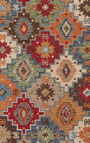 Momeni Area Rugs Tangier Area Rugs Tan-23 Multi 100% Wool HandHooked From India